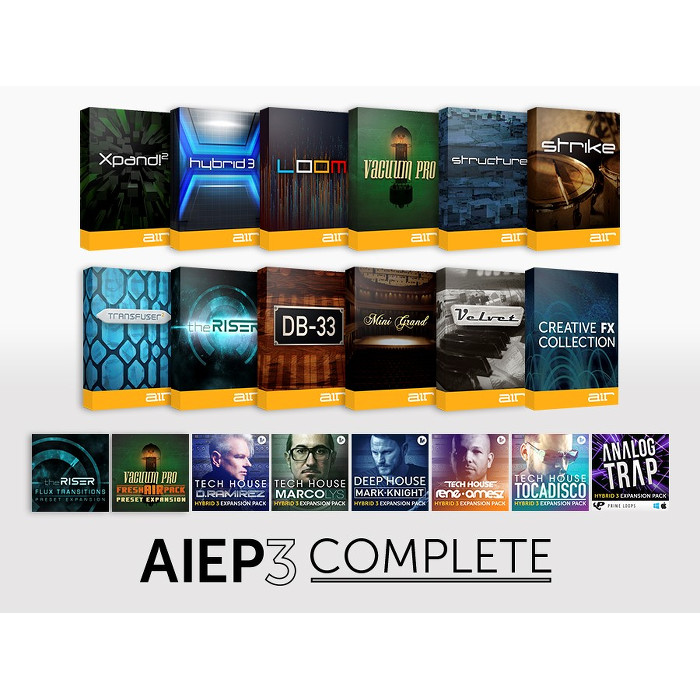 AIR Music AIEP3 Complete Instrument Pack eLicense